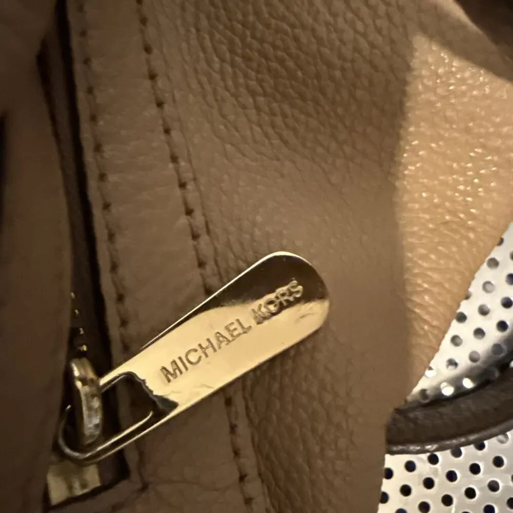 Michael Kors Tan Shoulder Bag with Slouchy Silhouette